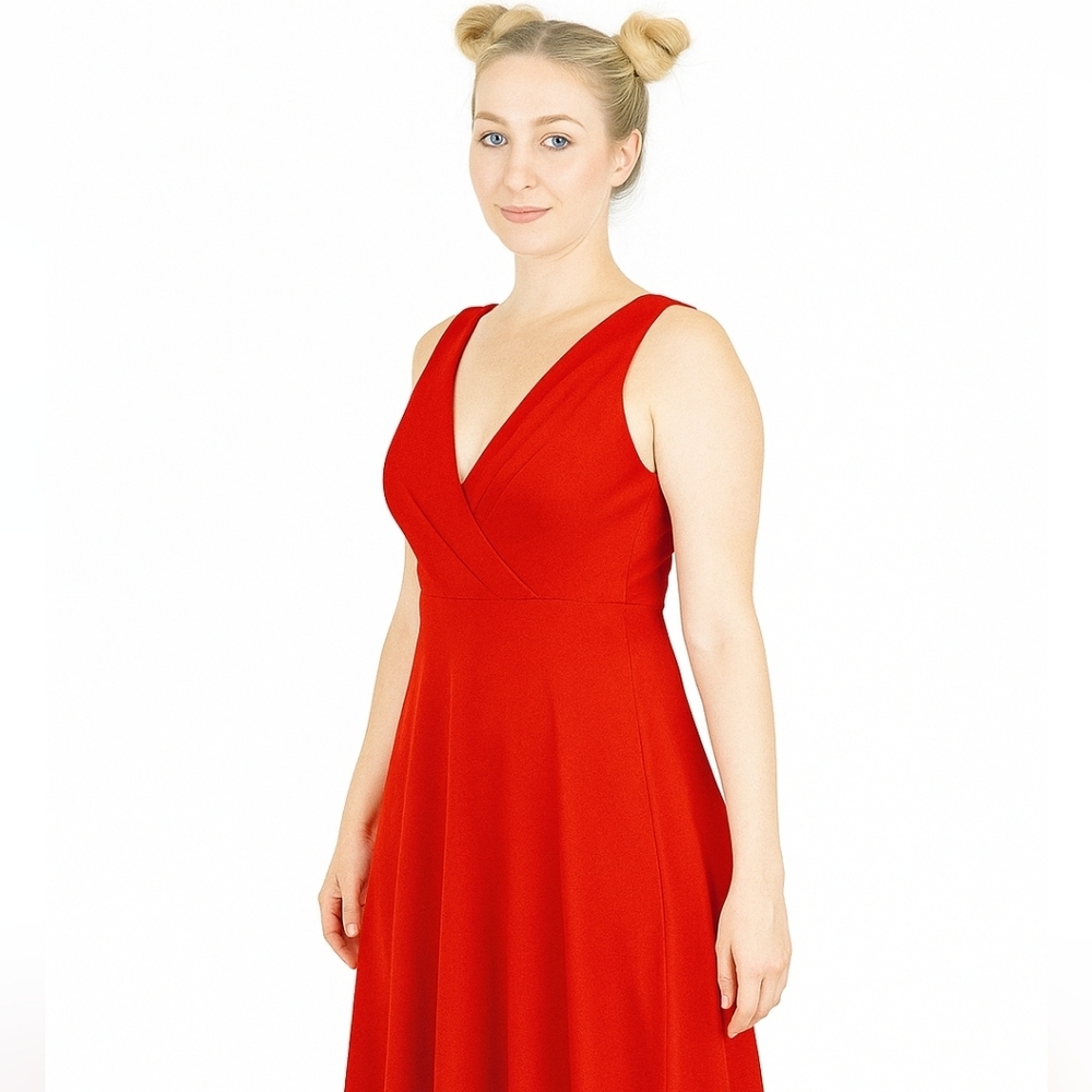 Ann Taylor Orange Silk Mini Dress Size 8